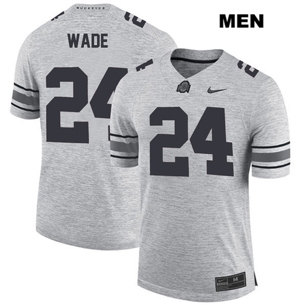 Ohio State Buckeyes Men's Shaun Wade #24 Gray Authentic Nike College NCAA Stitched Football Jersey GX19E87VV